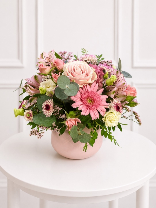 Arrangement in ceramic pot
