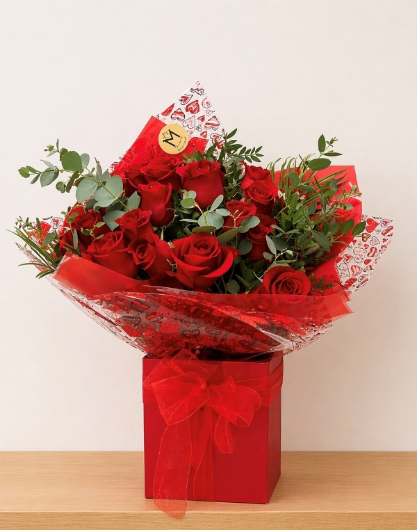 Red Rose Hand tied